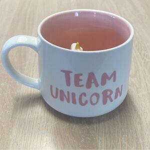 Whimsical Ceramic 12oz Team Unicorn Mug W/3D Unicorn Figurine Inside